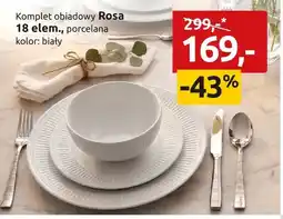 Black Red White Komplet obiadowy Rosa 18 elem. porcelana biały oferta