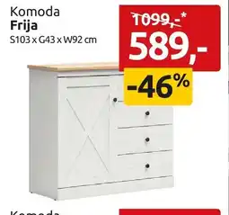 Black Red White Komoda Frija S103xG43xW92cm oferta