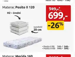 Black Red White Materac Posito II 100 oferta