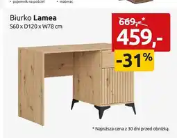 Black Red White Biurko Lamea S60 x D120 x W78cm oferta