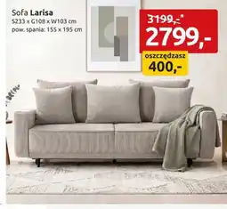 Black Red White Sofa Larisa S233xG108xW103cm pow. spania: 155x195cm oferta