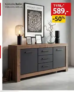 Black Red White Komoda Balin S160xG45xW85cm oferta