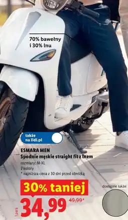 Lidl Spodnie męskie Esmara oferta