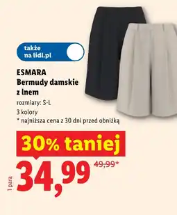 Lidl Bermudy damskie Esmara oferta