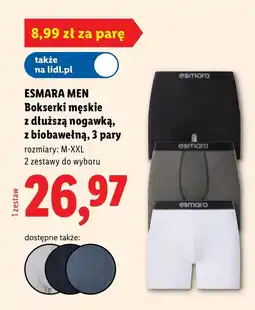 Lidl Bokserki męskie Esmara oferta