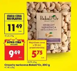 Biedronka Orzechy nerkowca BakaD'Or oferta
