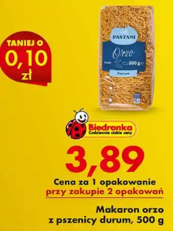 Biedronka Makaron Pastani oferta