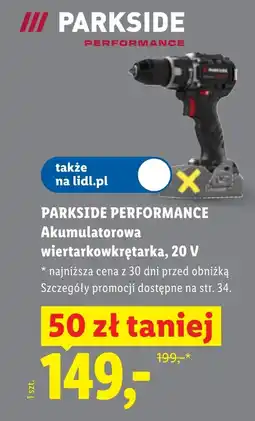 Lidl Akumulatorowa wkrętarka Parkside oferta