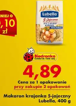 Biedronka Makaron Lubella oferta