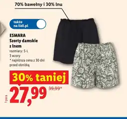 Lidl Szorty damskie Esmara oferta