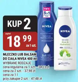 bi1 Mleczko lub balsam do ciała nivea oferta