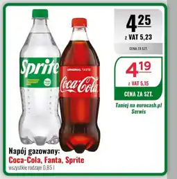 Eurocash Napój gazowany: Coca-Cola, Fanta, Sprite oferta
