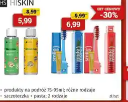 Drogeria Kosmyk HiSkin szczoteczka + pasta oferta