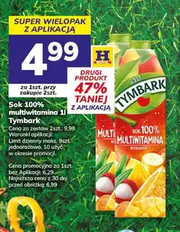 Hitpol Sok 100% multiwitamina Tymbark oferta