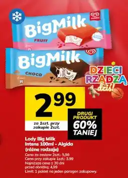 Hitpol Lody Big Milk Intens Algida oferta