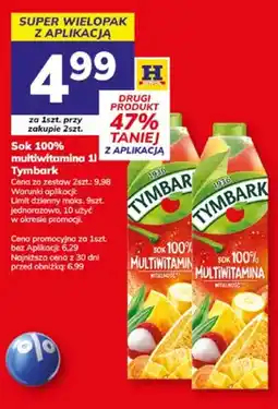 Hitpol Sok 100% multiwitamina Tymbark oferta