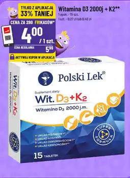 Polomarket Witamina D3 2000j + K2 oferta