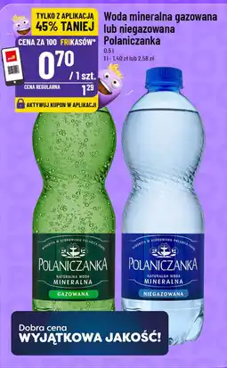 Polomarket Woda mineralna gazowana lub niegazowana Polaniczanka oferta