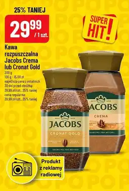 Polomarket Kawa rozpuszczalna Jacobs Crema lub Cronat Gold oferta