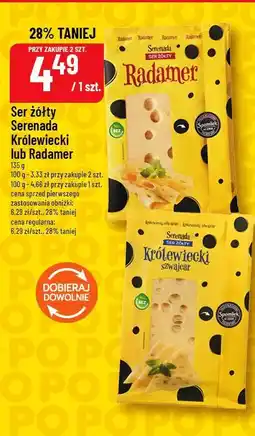 Polomarket Ser żółty Serenada Królewiecki lub Radamer oferta