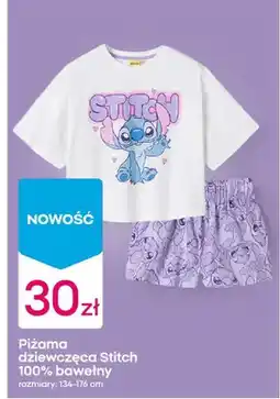 Pepco Piżama dziewczęca Stitch 100% bawełny rozmiary 134-176cm oferta