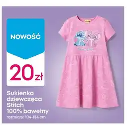 Pepco Sukienka dziewczęca Stitch 100% bawełny rozmiary 104-134cm oferta