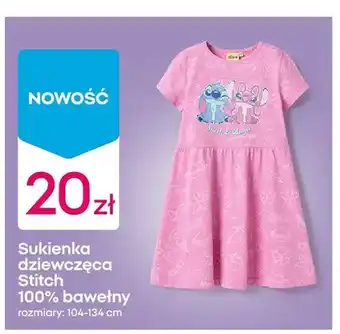 Sukienka dziewczęca Stitch 100% bawełny rozmiary 104-134cm