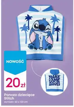 Pepco Ponczo dziecięce Stitch 60x120cm oferta