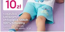 Pepco Szorty chłopięce Disney Stitch 100% bawełny oferta