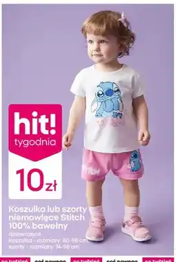 Pepco Szorty niemowlęce Disney Stitch 100% bawełny dziewczęce oferta