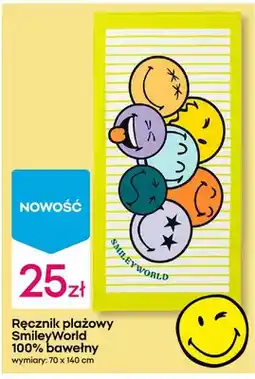 Pepco Ręcznik plażowy SmileyWorld 100% bawełny 70x140cm oferta
