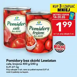 Lewiatan Pomidory bez skórki Lewiatan krojone oferta