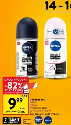 Intermarche Dezodorant Nivea Black & White Invisible Clear roll-on oferta