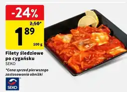 Intermarche Filety śledziowe po cygańsku Seko oferta