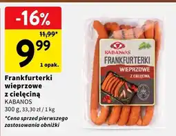 Intermarche Frankfurterki wieprzowe z cielęciną Kabanos oferta