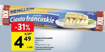 Intermarche Ciasto francuskie Henglein XXL oferta