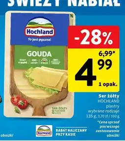 Intermarche Ser żółty Gouda Hochland plastry wybrane rodzaje oferta