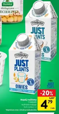 Intermarche Napój roślinny Tymbark Just Plants owies oferta