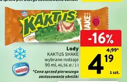Intermarche Lody Kaktus Shake Nestlé oferta