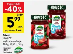 Intermarche Dżem Łowicz wybrane rodzaje oferta