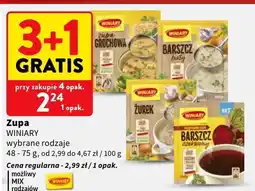 Intermarche Zupa Winiary wybrane rodzaje oferta