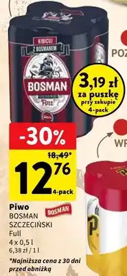 Intermarche Piwo Bosman Szczeciński Full 4-pack oferta