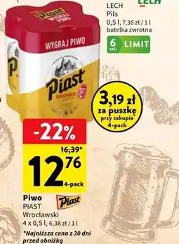 Intermarche Piwo Piast Wrocławski 4-pack oferta