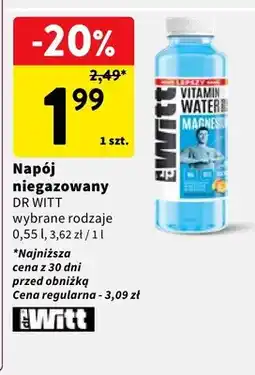 Intermarche Napój niegazowany Dr Witt wybrane rodzaje oferta