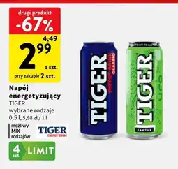 Intermarche Napój energetyzujący Tiger wybrane rodzaje oferta