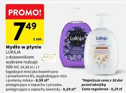 Intermarche Mydło w płynie Luksja z dozownikiem pielęgnujące o zapachu lawendy oferta