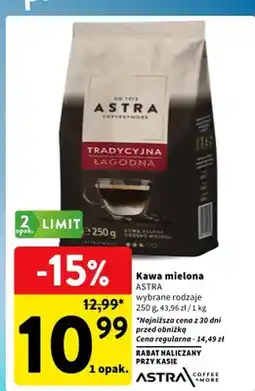 Intermarche Kawa mielona Astra Tradycyjna Łagodna oferta