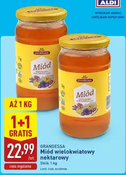 ALDI Miód wielokwiatowy nektarowy Grandessa oferta