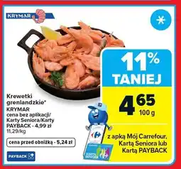 Carrefour Krewetki grenlandzkie KRYMAR oferta