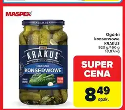 Carrefour Ogórki konserwowe Krakus oferta